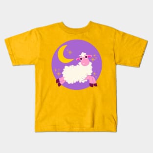 Hand Drawn Funny Sheep Kids T-Shirt